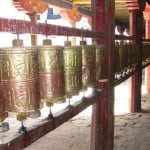 Prayer wheels Prayer wheels at Tandrue monastery