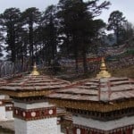 the 108 Druk Wangyel Stupas at the Dochula Pass(3150 mtrs. altitude) located on the highway between Thimphu and Punakha/Wangdi valley.