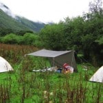 A kitchen, trekking camp site, kitchen