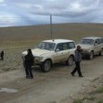 Driving on tibetan plateau