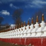 those are in the front of Gatar Shangbalin monastery in Kham
