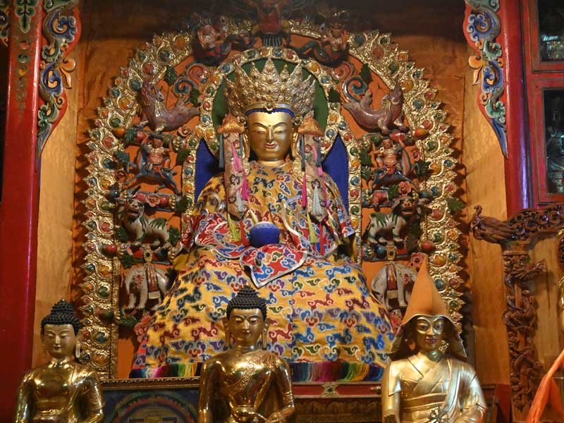 Choten Shar Monastery b Buddha statue