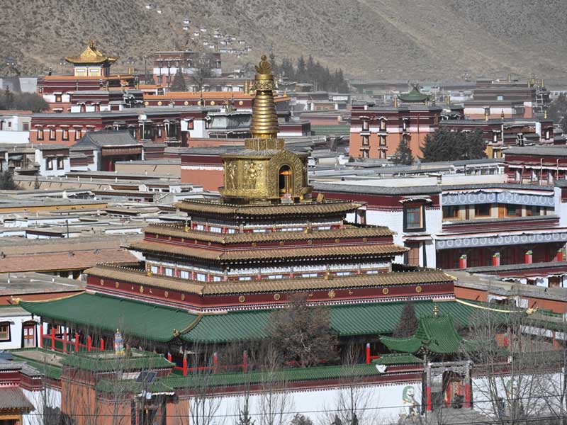 Labrang green stupa