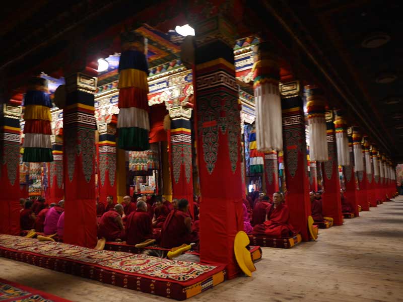 Labrang assembly hall puja