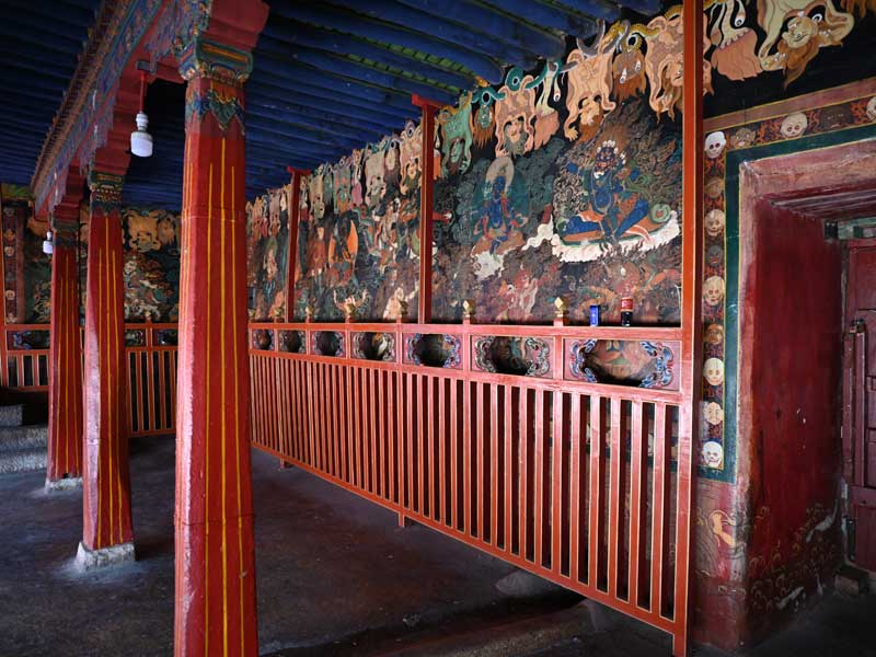 Nechung cloister mural