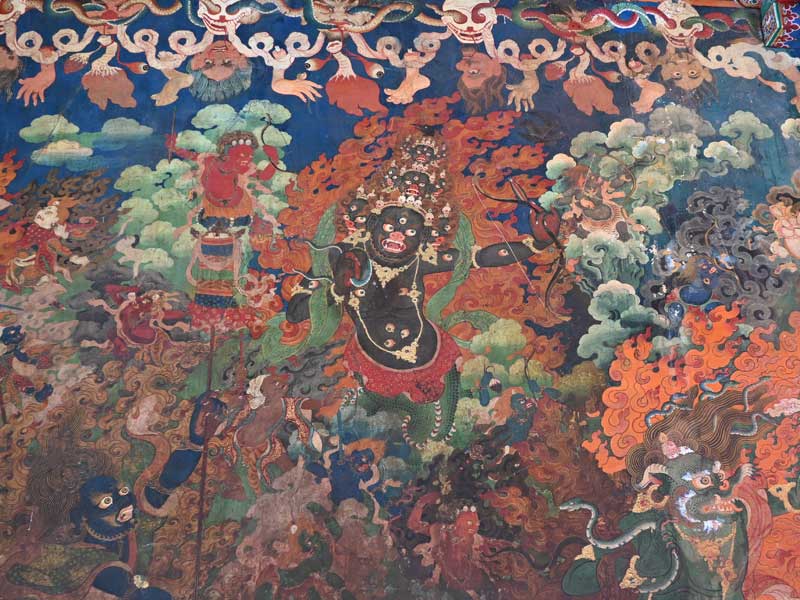 Nechung wall painting