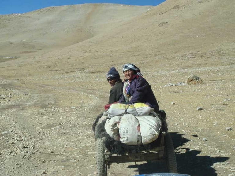 Tibetan nomad in everest