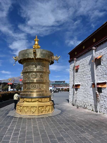 the large prayerwheel