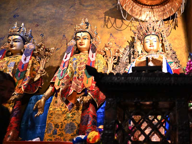 cooper Buddha statues
