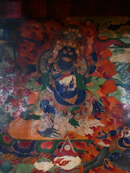 Tsetang monastery wall painting