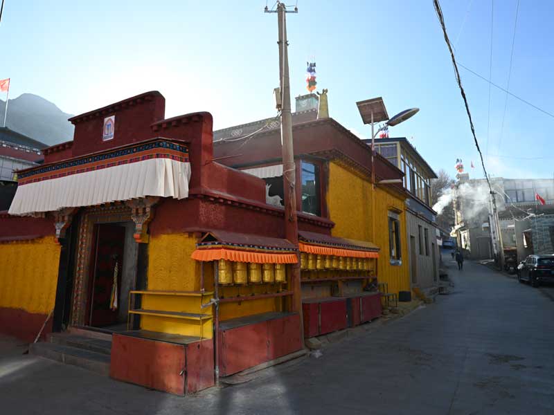 Tsetang prayer wheel hall