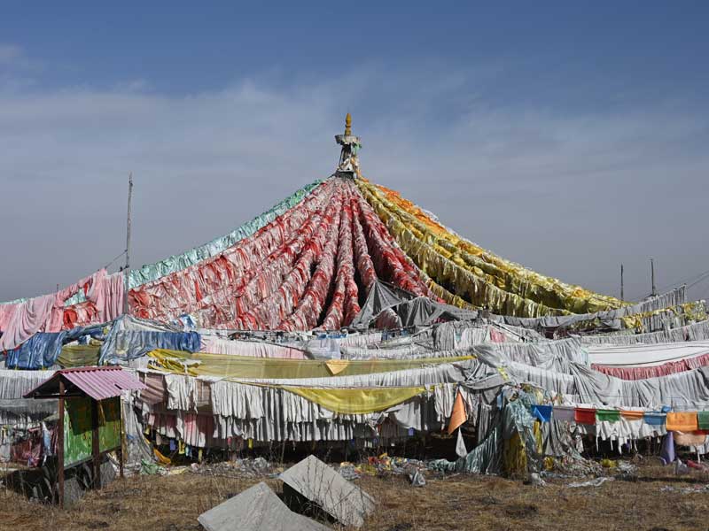 Wache Stupa Grove prayer flag