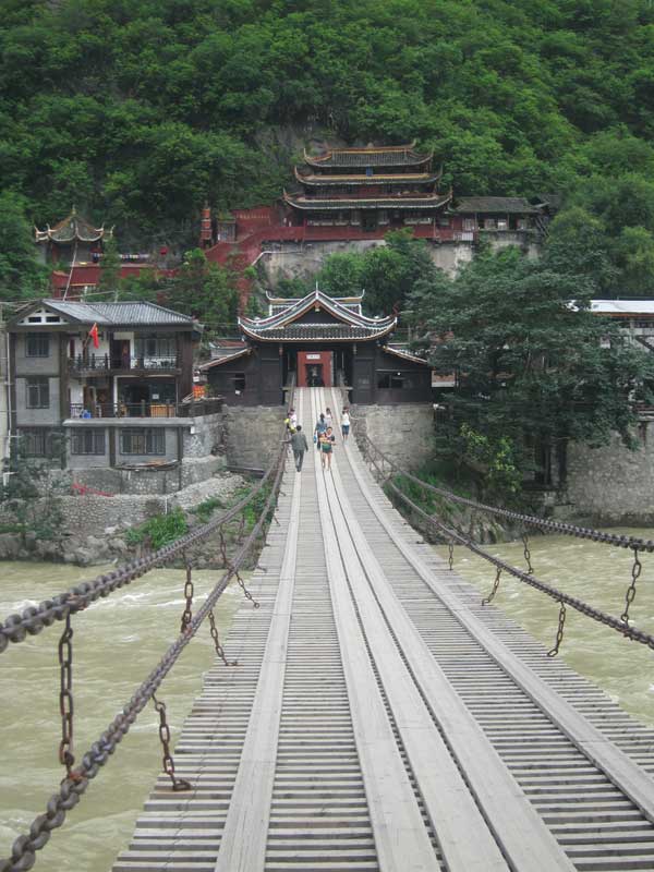 Luding Bridge is located in Luding county, about 49 km east from Kangding