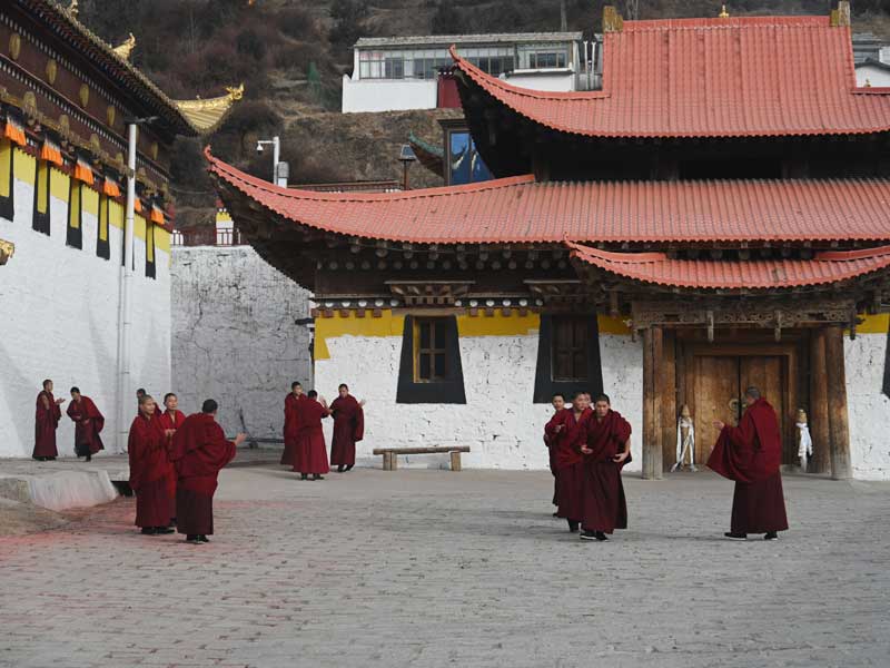 monks are being trained