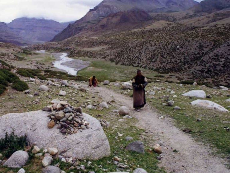 pilgrims at kailash cora